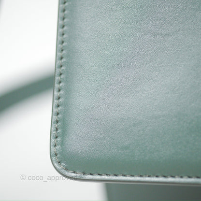 Dior 30 Montaigne Bag Teal Green Box Calfskin