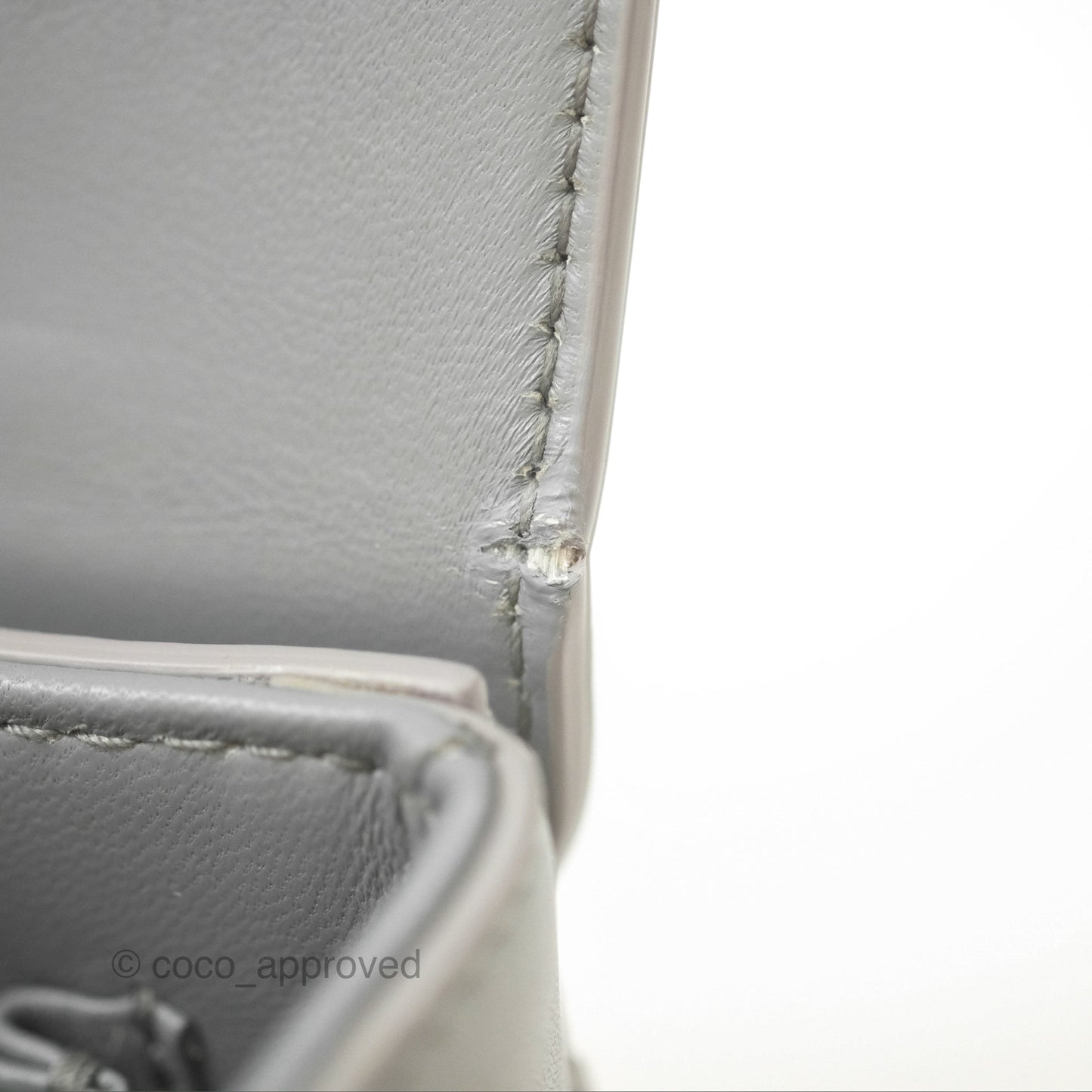 Christian Dior 30 Montaigne Box Bag Grey Calfskin