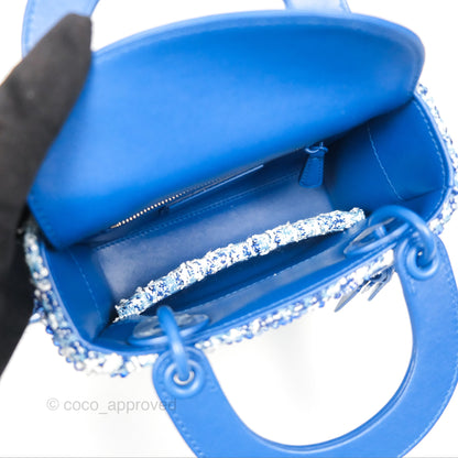 Dior Art Mini Lady Dior Beaded Blue "Chong Hyun Ha" Collaboration