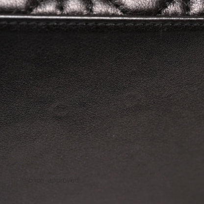 Christian Dior Medium Lady Dior Metallic Dark Grey Lambskin Gold Hardware