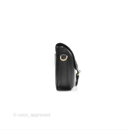 Christian Dior Medium Bobby Flap Black Box Calfskin