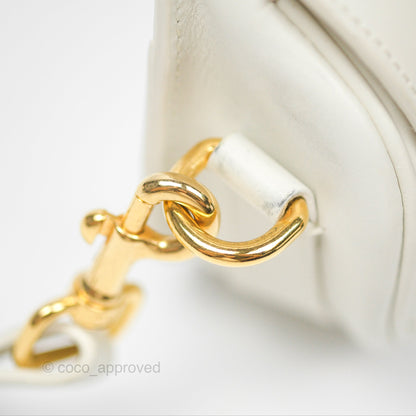 Christian Dior Bobby East-West Bag Calfskin White