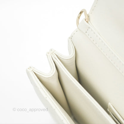 Dior Miss Dior Mini Bag White Cannage Lambskin