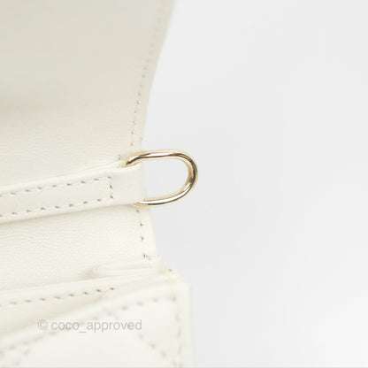 Dior Miss Dior Mini Bag White Cannage Lambskin