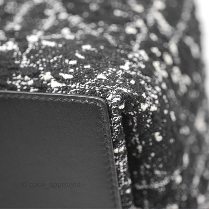 Christian Dior Medium Dior Toujours Bag Black Cannage Tweed