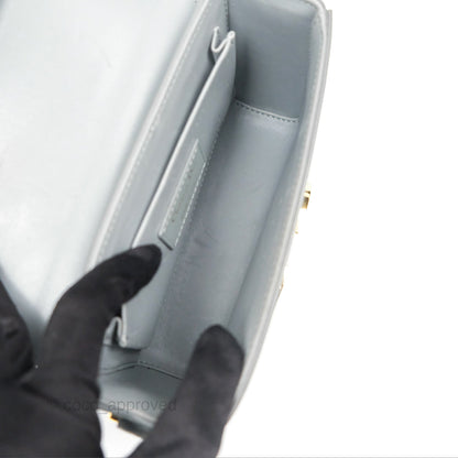 Christian Dior 30 Montaigne Box Bag Grey Calfskin