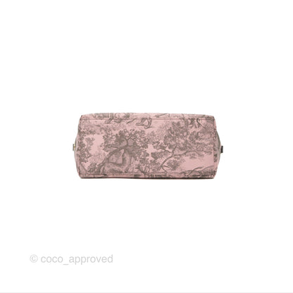 Dior Medium DiorTravel Nomad Pouch Pink Grey Toile de Jouy Reverse Technical Fabric