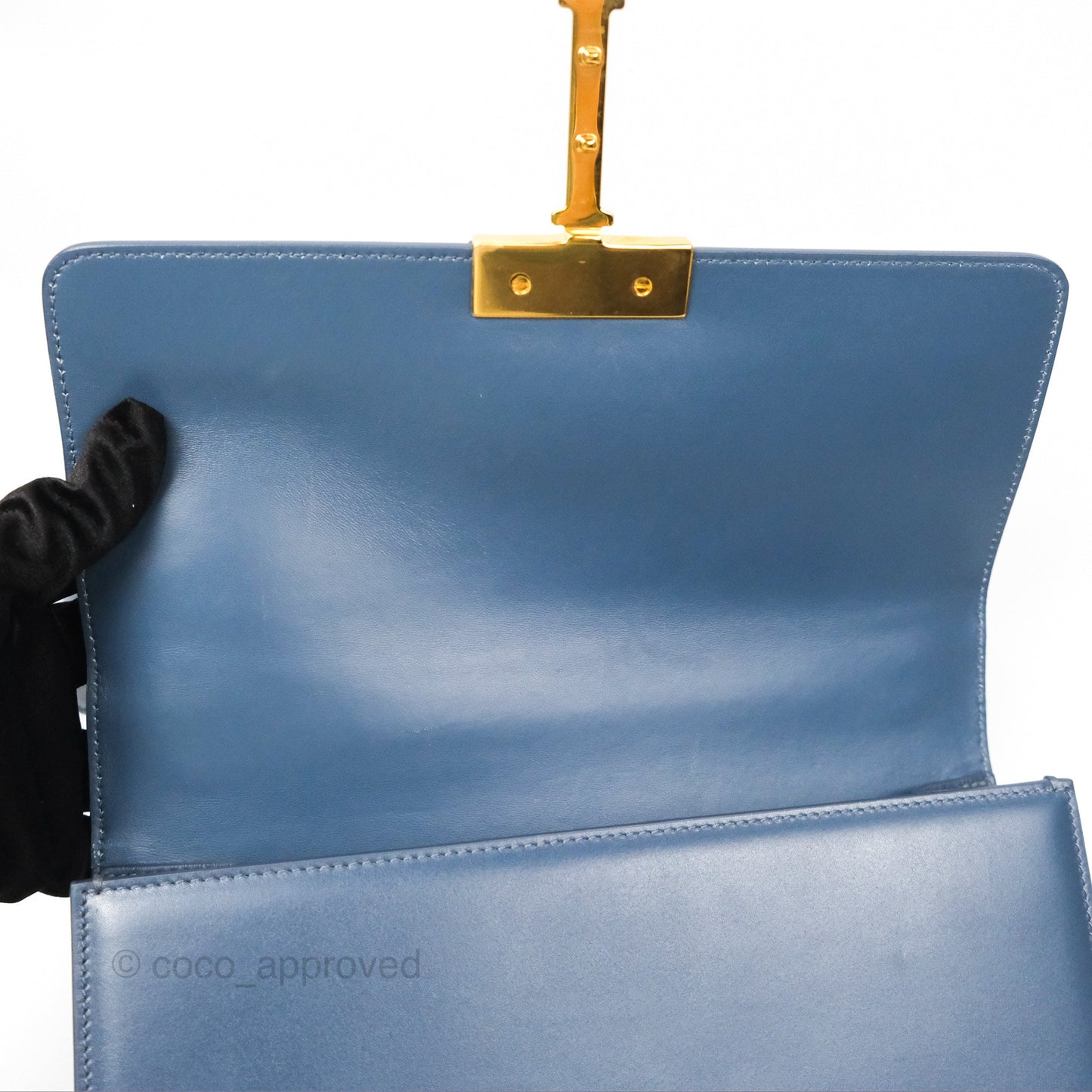 Dior 30 Montaigne Bag Blue Box Calfskin
