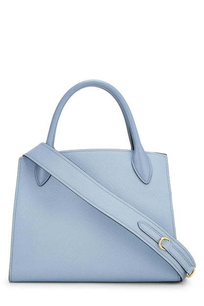 Prada,  Blue Saffiano Leather Monochrome Bag Small, Blue