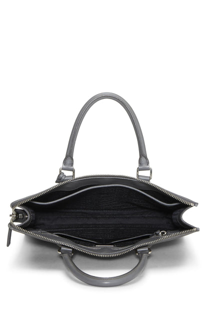 Prada,  Grey Saffiano Tote, Grey