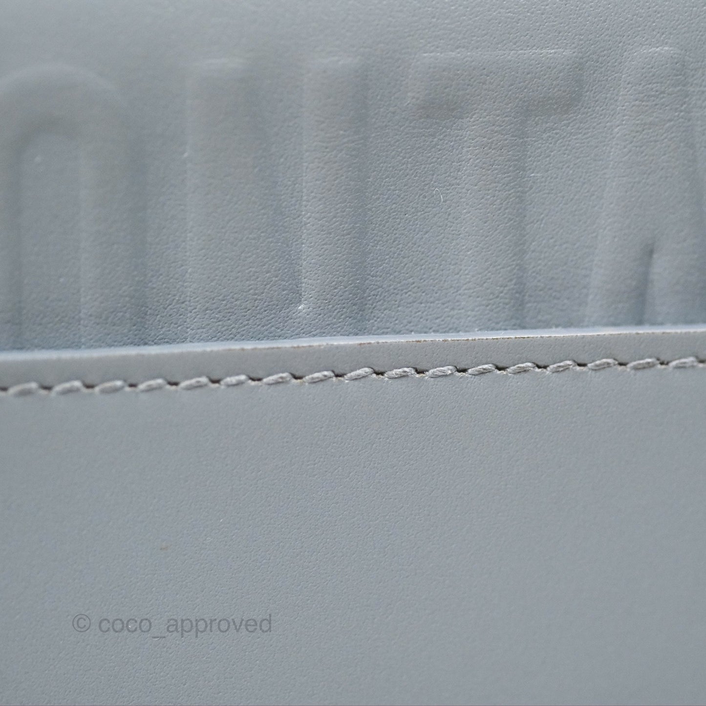 Christian Dior Medium Bobby Flap Grey Box Calfskin