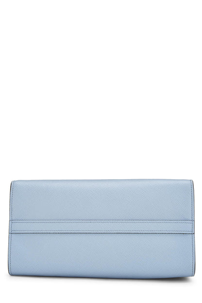 Prada,  Blue Saffiano Leather Monochrome Bag Small, Blue