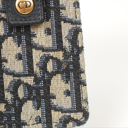 Christian Dior Blue Dior Oblique Jacquard Saddle Belt Pouch