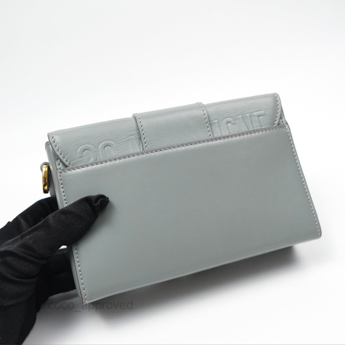 Christian Dior 30 Montaigne Box Bag Grey Calfskin