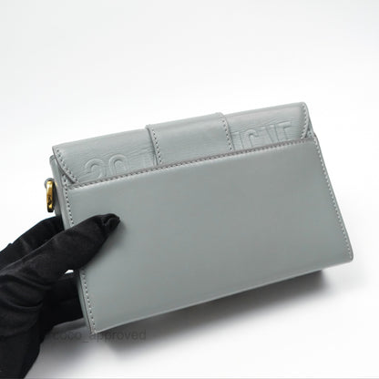 Christian Dior 30 Montaigne Box Bag Grey Calfskin
