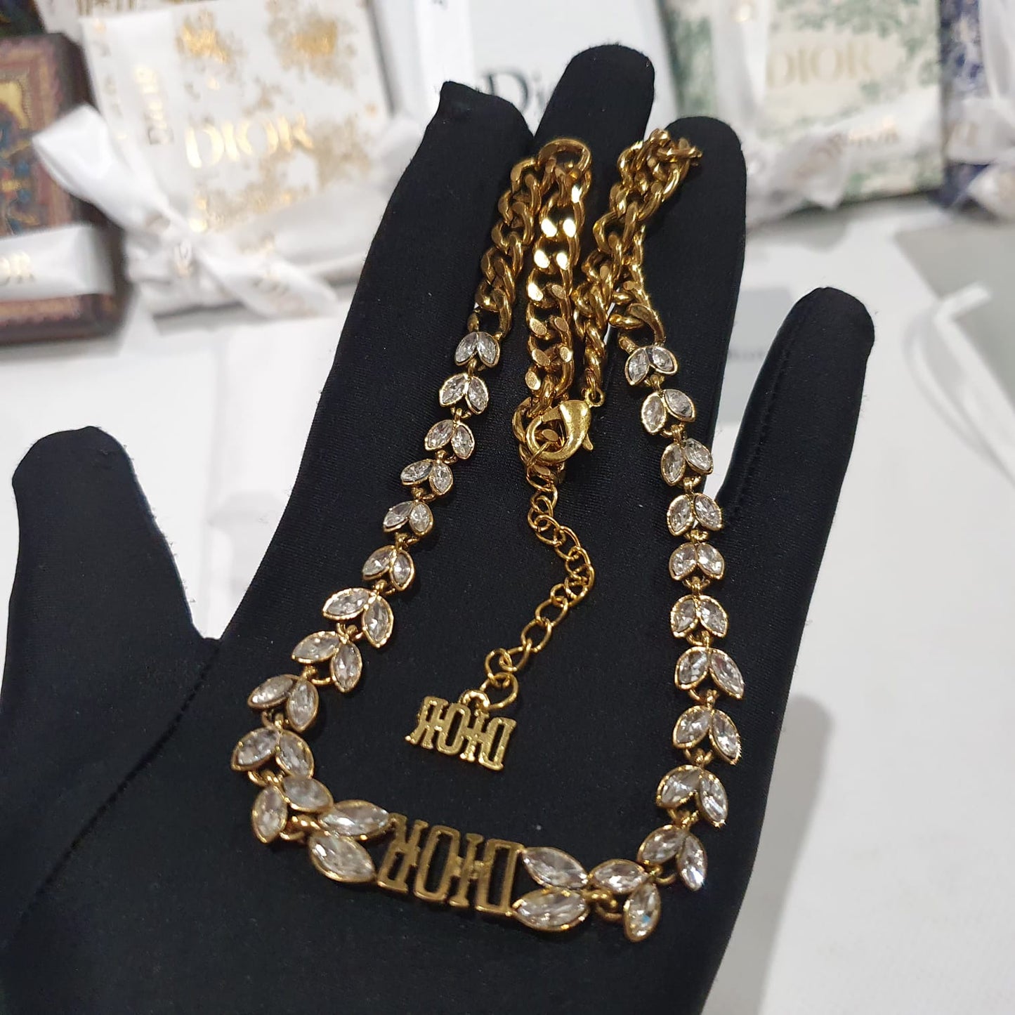 Christian Dior Necklace, bracelet and earrings