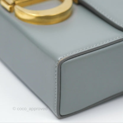 Christian Dior 30 Montaigne Box Bag Grey Calfskin