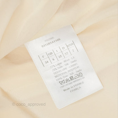 Christian Dior 30 Montaigne Blazer Bar Jacket Light Beige Size 34