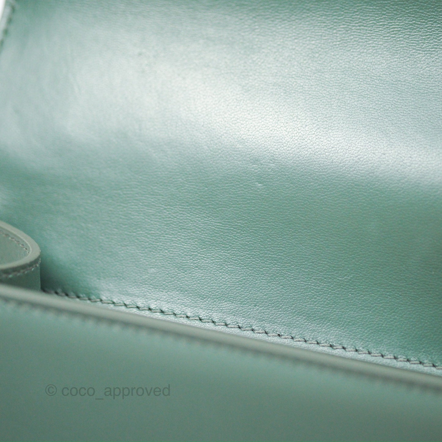 Dior 30 Montaigne Bag Teal Green Box Calfskin
