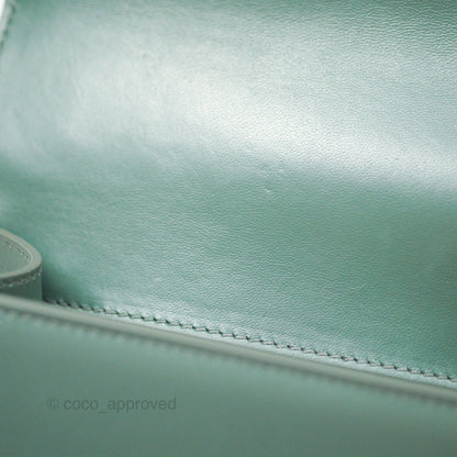 Dior 30 Montaigne Bag Teal Green Box Calfskin