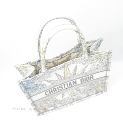 Christian Dior Medium(Old Small) Book Tote White Multicolor Rêve d'Infini Embroidery