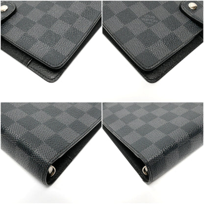 Louis Vuitton Gray Canvas Couverture agenda de poche wallet accessories