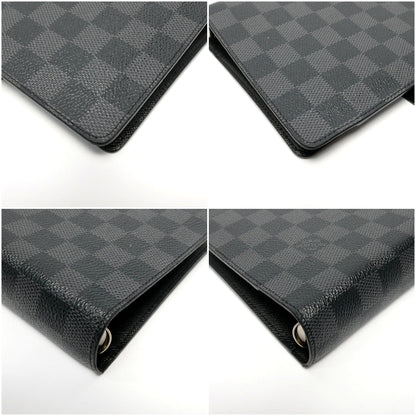 Louis Vuitton Gray Canvas Couverture agenda de poche wallet accessories