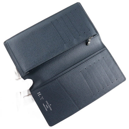 Louis Vuitton Black Leather Portefeuille Brazza wallet accessories