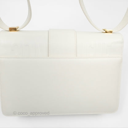 Christian Dior Small 30 Montaigne Box Bag White Calfskin