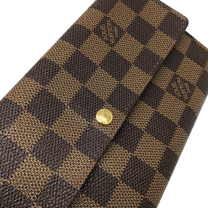 Louis Vuitton Brown Canvas Portefeuille Sarah wallet accessories