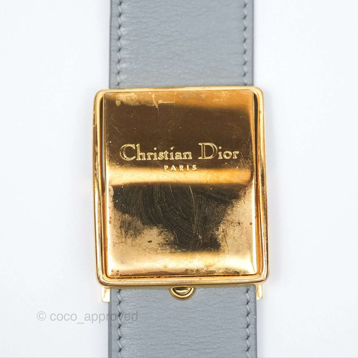 Christian Dior 30 Montaigne Box Bag Grey Calfskin