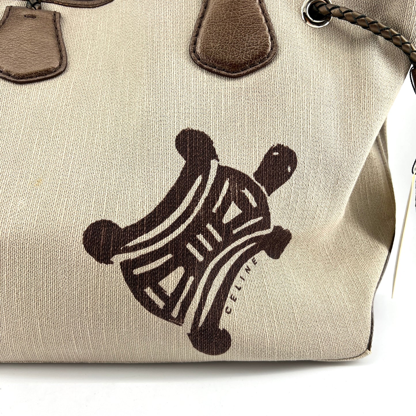 Celine Big Logo Vintage Tote