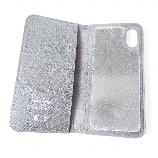 Louis Vuitton Gray Leather Etui Iphone wallet accessories