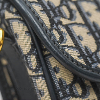 Dior Medium Bobby Bag Blue Oblique Jacquard Canvas