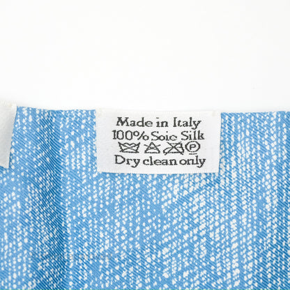 Christian Dior Kaléidoscope Mitzah Silk Twilly Blue