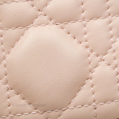 Christian Dior Lambskin My ABCDior Lady Dior Pink Gold Hardware