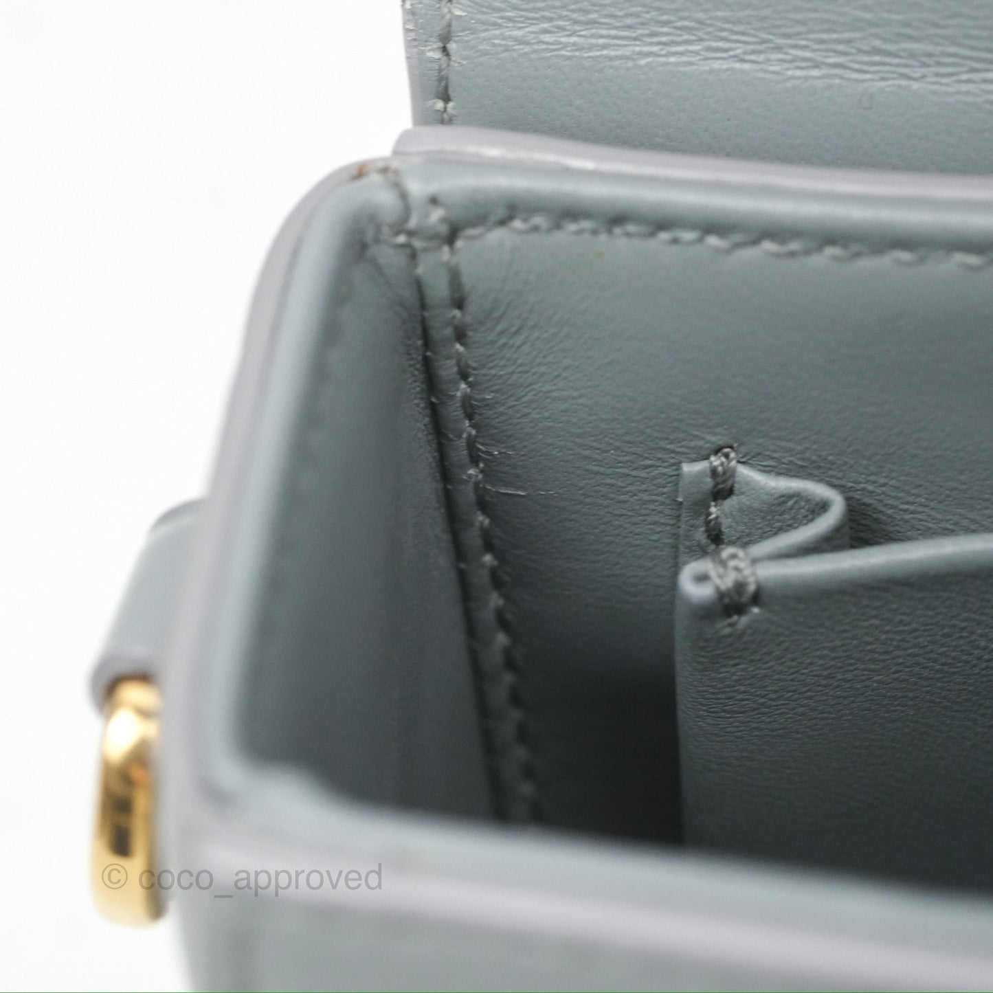 Christian Dior 30 Montaigne Box Bag Grey Calfskin