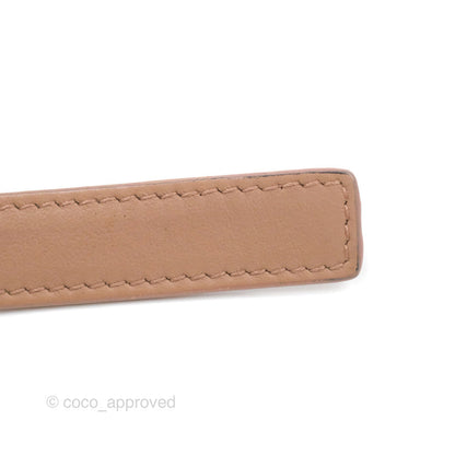 Christian Dior Saddle Belt Pouch Dusty Pink Matte Calfskin Gold Hardware