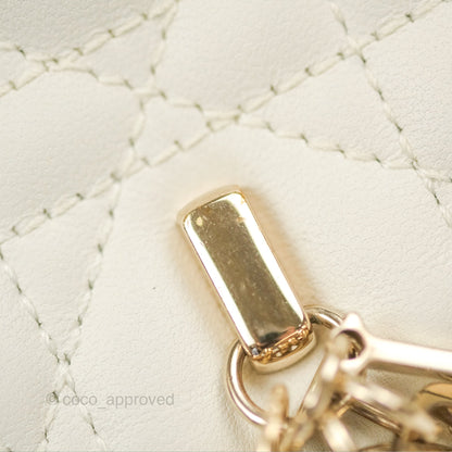 Dior Miss Dior Mini Bag Ivory White Cannage Lambskin