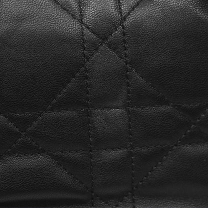 Christian Dior CD Lounge Bag Black Supple Macrocannage Lambskin