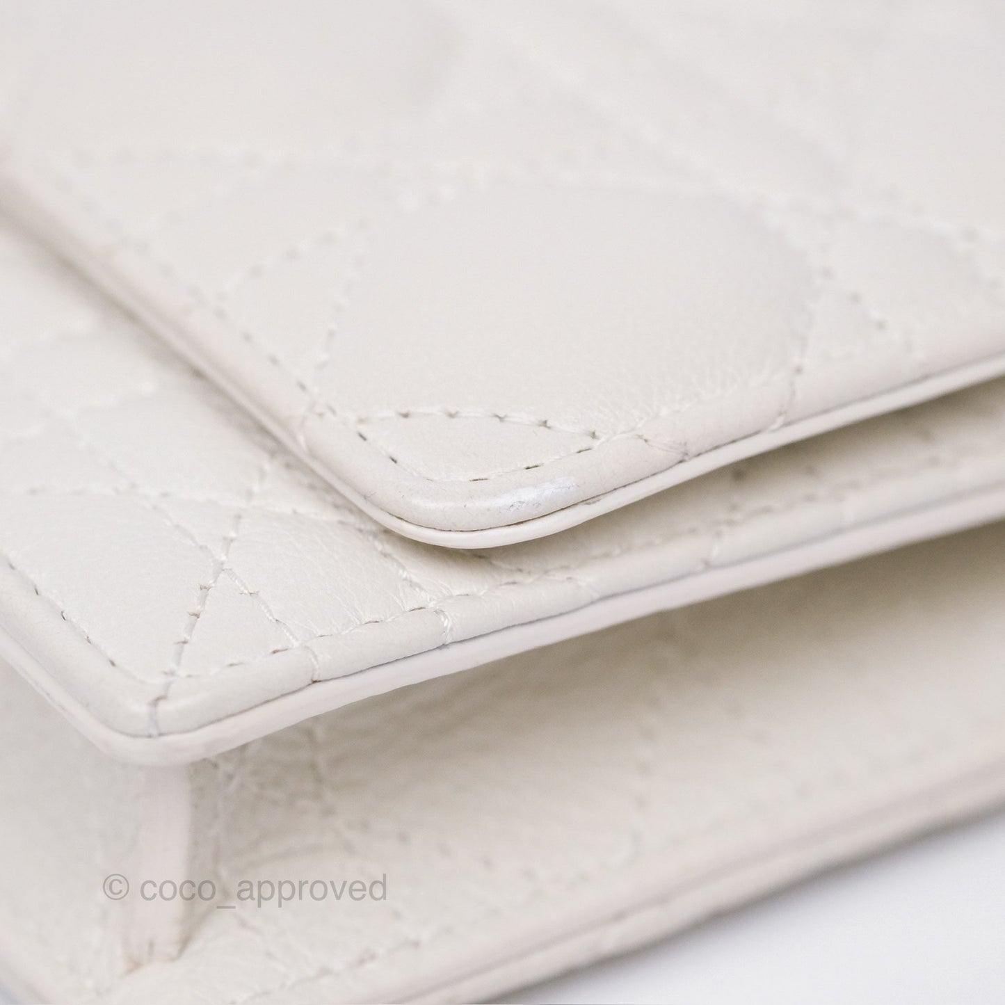 Dior Caro Pouch With Chain Latte Supple Cannage Calfskin