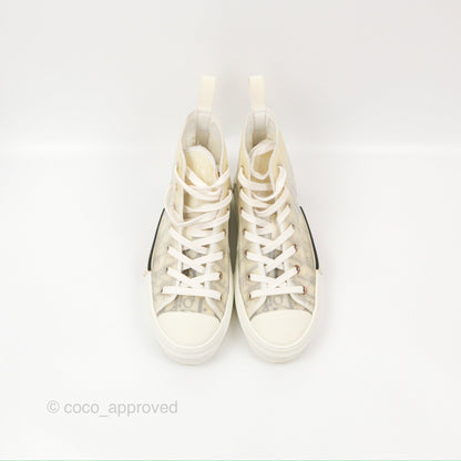 Christian Dior B23 Black Oblique High-Top Sneakers Size 37.5