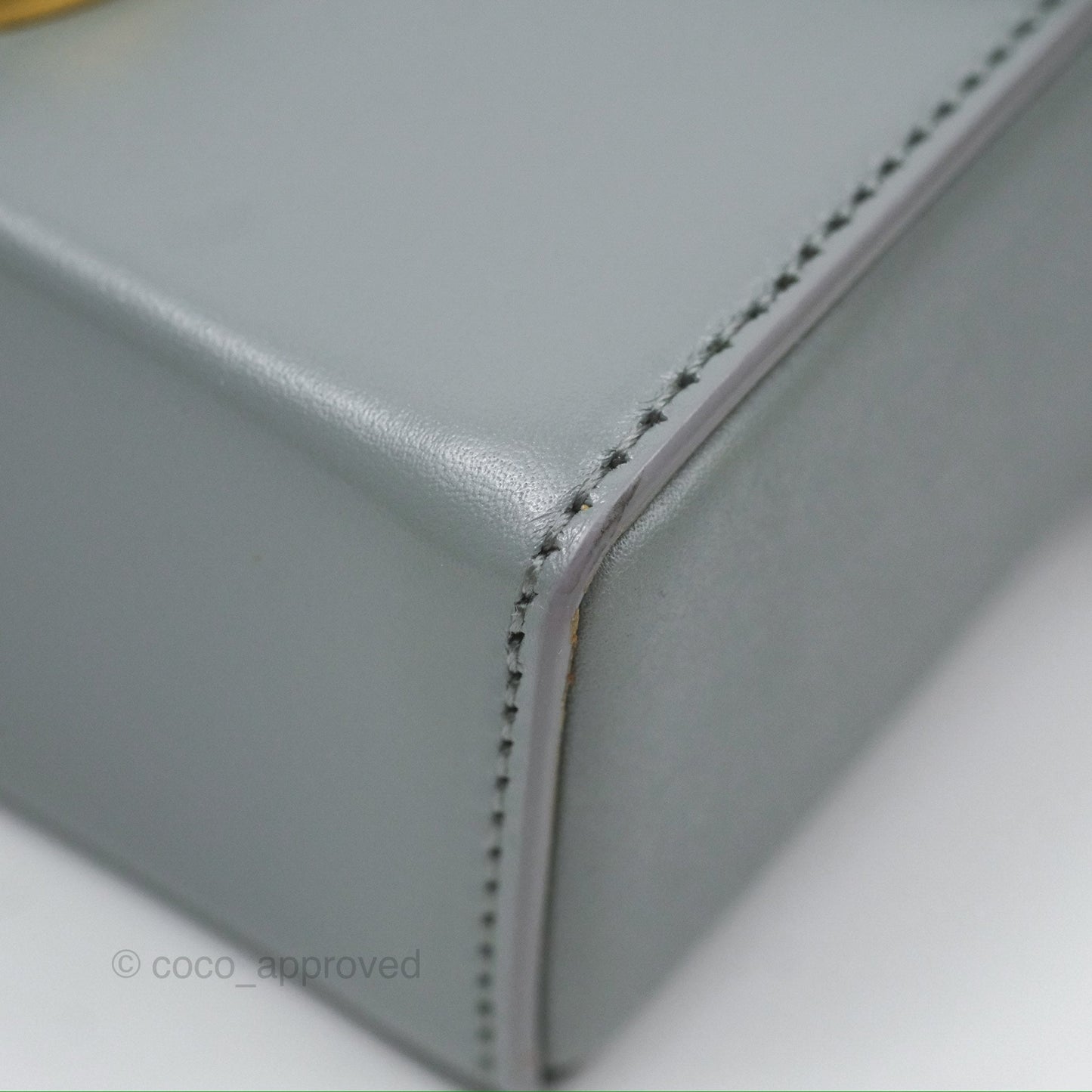 Christian Dior 30 Montaigne Box Bag Grey Calfskin