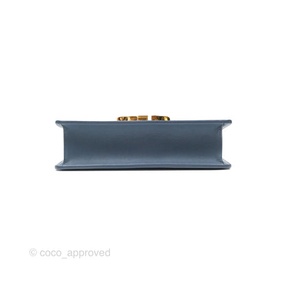 Dior 30 Montaigne Bag Blue Box Calfskin