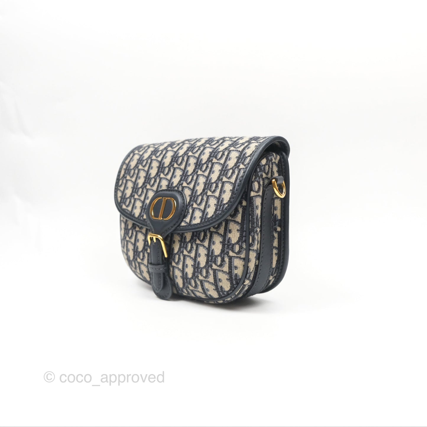 Dior Medium Bobby Bag Blue Oblique Jacquard Canvas