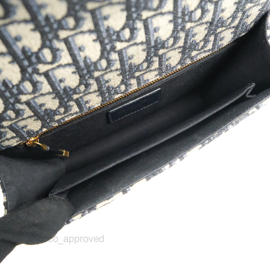 Dior 30 Montaigne Bag Blue Dior Oblique Jacquard