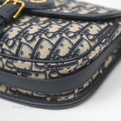 Dior Medium Bobby Bag Blue Oblique Jacquard Canvas