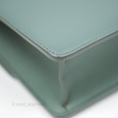 Dior 30 Montaigne Bag Teal Green Box Calfskin