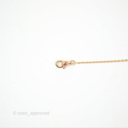 Dior Mini Rose Des Vents Bracelet 3 Diamonds Black Rose Gold