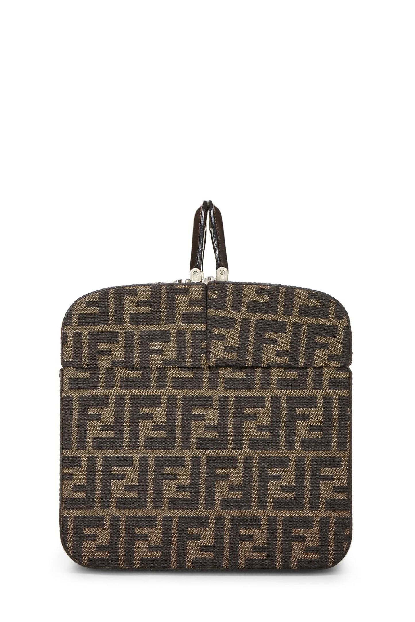 Fendi,  Brown Zucca Canvas Box Vanity, Brown